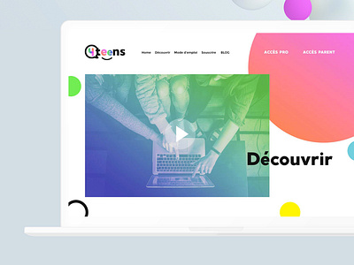 Ui design website colorful ui design webdesign website