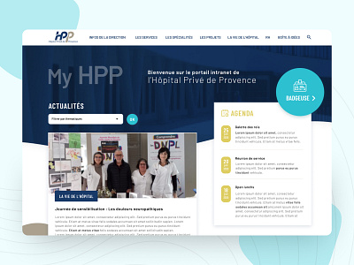 Ui design Website hospital intranet site ui uidesign webdesign website