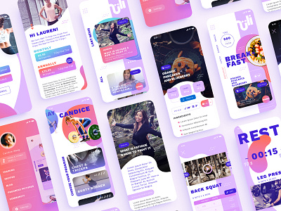 App fitness Ui design