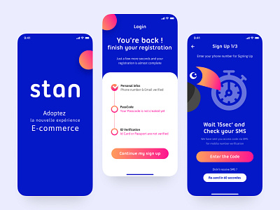 Stan app - Ux Ui design