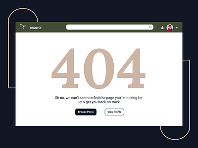 404 Page | Daily UI 008 404 alert branding dailyui design desktop error figma ui website