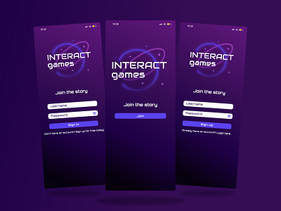 Mobile Game, BrainStation Project | Join, Sign Up, Login