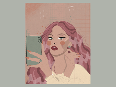 Bubblegum Queen | Digital Illustration Portrait