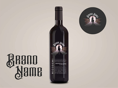 Cowboy & Barel Project Preview Wine Bottle Design art illustration logo minimal vector wine