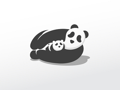 Panda Care Logo animal logo animation bamboo bear branding care cina concept conservation design kids logo logo design logos mascot logo minimal mom negative space logo panda logo vector