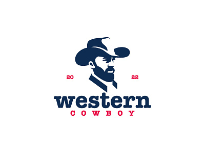 Cowboy Logo american beard company logo cowboy design face hat head horse logo logo design logos man people person ranch western wild
