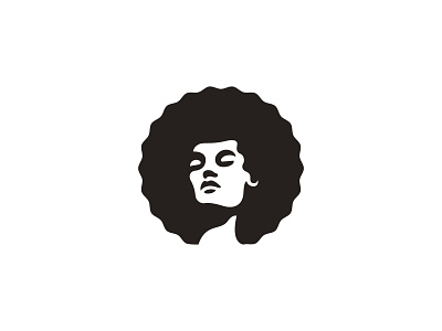 Afro Logo africa afro beauty branding business character company design face head logo logo design logos minimalism modern negative space salon simple woman