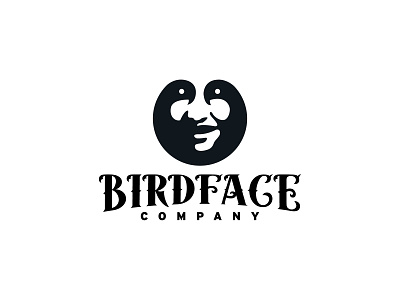 Bird Face Logo abstract apparel bird branding business company logo design entertainment face film head horror logo logo design logos people scary vector witch