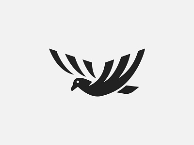 Bird Logo bird birds branding business company logo design fly logo logo design logos mascot minimal nature security shield simple vector wild wing wings