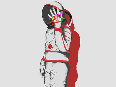 ASTRONOS animation art astronaut design designs fantasy hand icon illustration illustrator vector