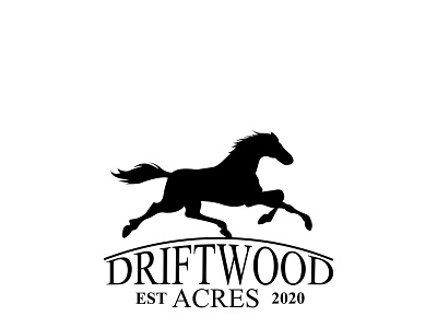 Logo Vintage Style brand identity branding clean company driftwood horse illustration logo design logotype modern