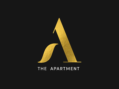 The Apartment Logo Design brand branding design gold icon identity letter a logo logo design logo mark luxury marketing symbol vector