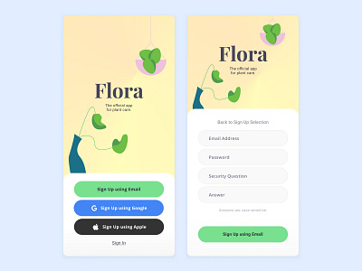 Flora - Daily UI 001 daily ui figma product design