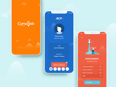 App Cursalab - Online Learning app branding design flat icon illustration minimal ui ux vector