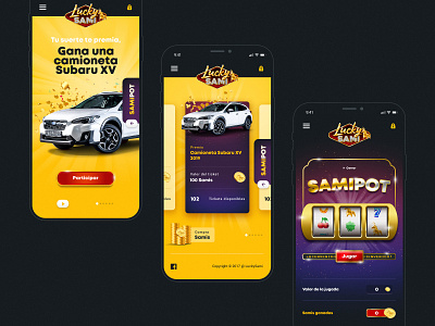 Lucky Sami - Online Betting Site app betting exploration game design jackpot layout exploration lucky minimal mobile online game product design ui ux web design