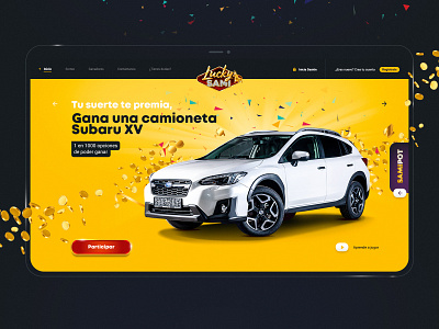 Lucky Sami - Online Betting Site / Desktop Version betting brand identity coins desktop design exploration flat layout exploration lucky minimal product design ui ux website design