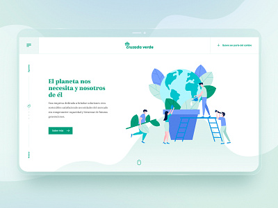 Cruzada Verde - Change Agent branding ecology flat green illustration layout exploration logo minimal sustainability ui ux web design