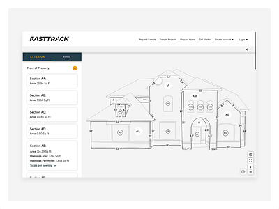 Home Measurements Inspector 3d software interaction design measurements software design ui ui design web app work in progress