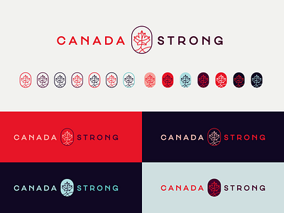 Canada Strong Logo brand design branding canada exploration icon icon design logo logo design sports branding wordmark