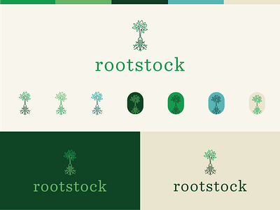 Rootstock Logo brand design brand identity branding ecology farm icon design logo poster restaurant