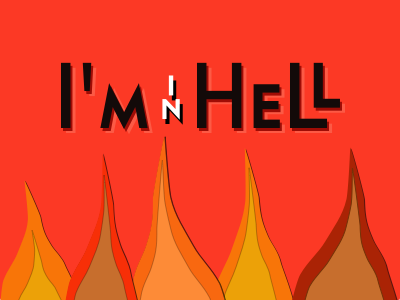 I'm in Hell art deco