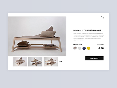 Daily UI #12 012 12 challenge dailyui ecommerce furniture interface product singleproduct ui ux website