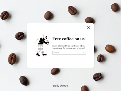 Daily UI #016 | Pop-Up / Overlay coffee daily ui ui uiux