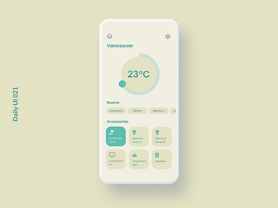 Daily UI #021 | Home Monitoring Dashboard daily ui design home app ui uiux