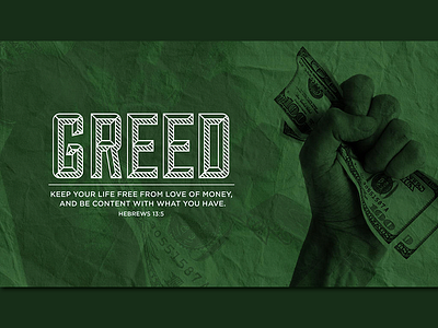 Proclaim Pack: Greed bible church greed green hand logos bible software money paper scripture shadow texture verse