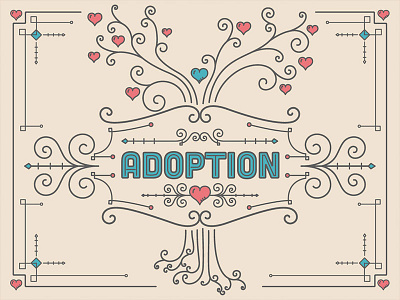 Proclaim Set: Adoption bible frame hearts illustration line art logos bible software scripture simple swirls tree typography verse