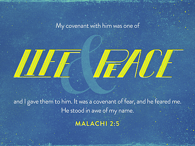 Malachi 2:5 bible custom type illustration line art logos bible software malachi peace scripture simple texture typography