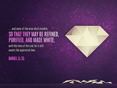 Daniel 11:35 bible church diamond icon illustration logos bible software scripture shattered simple texture typography