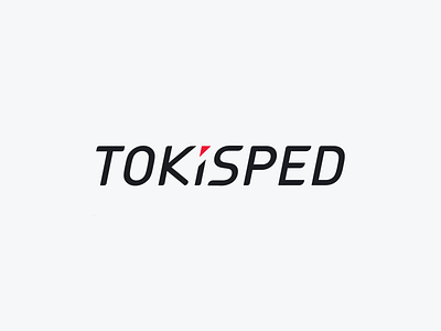 TOKISPED design logo logodesign shipping simbol simple transport truck typography vector