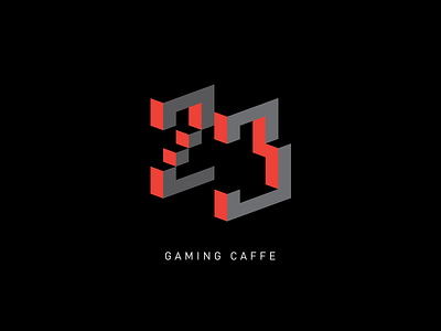 23 Gaming caffe 23 design game design games gaming caffe icon illustration logo logodesign simbol simple typography vector