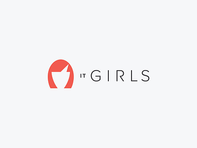 It Girls design girl head icon illustration it it girls logo logodesign mark minimalist programming simbol simple vector