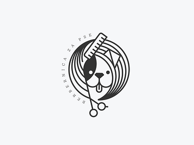 Djidji&Amici dog dog barber shop icon illustration logo logodesign pet grooming pet hairdresser simbol simple symbol vector
