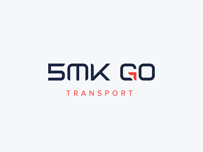 5MK GO branding logo simple transport typography