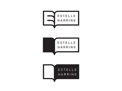 Estelle Harring book design illustration logo simbol simple typography writer