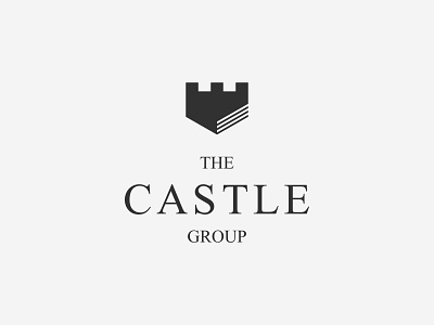The Castle Group book castle icon logo logodesign logotype pen shield simple