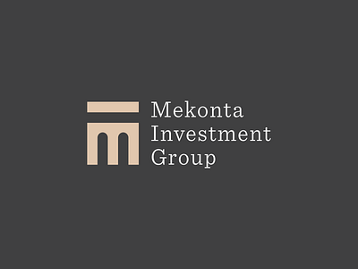 Mekonta Investment Group architecture branding building design icon illustration investment logo simple