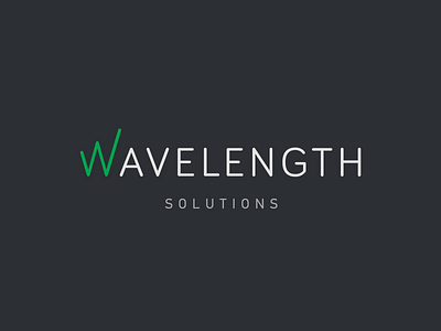 Wavelength branding design icon illustration logo simbol simple solutions typography vector w
