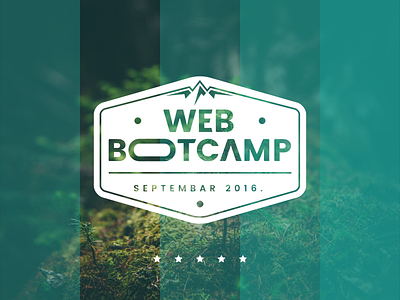 WebBootcamp app camp code design illustration it logo programmer simbol simple typography ux ui vector web