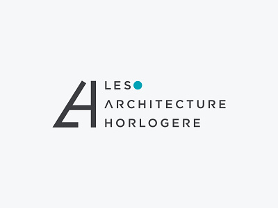 Les Architecture Horlogere architecture design icon illustration logo simbol simple typography vector watch