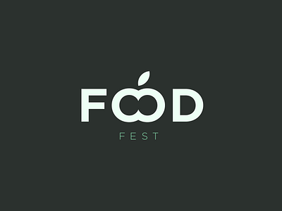 Food Fest apple branding design food foodfest icon illustration logo logodesign simbol simple typography vector