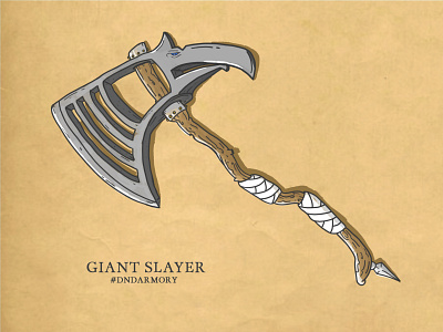 D&DArmory 001 - Giant Slayer character design design dnd dndarmory dungeons and dragons illustration
