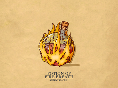 D&D Armory 003 - Potion of Fire Breath dnd dndarmory illustration