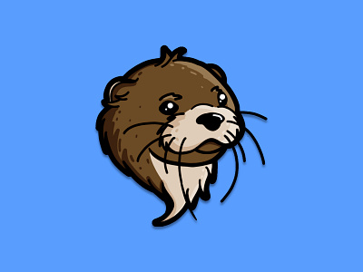 Otter Icon - Weekly Warmup #4 animal animal logo cute icon logo otters
