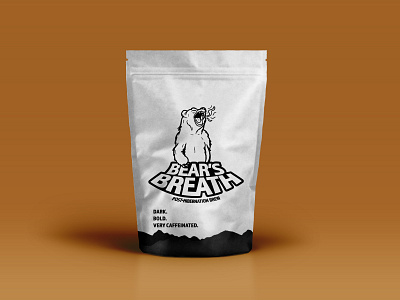 Bear's Breath Coffee bear branding coffee coffeeshop graphic design illustration logo logodesign weekly warm up