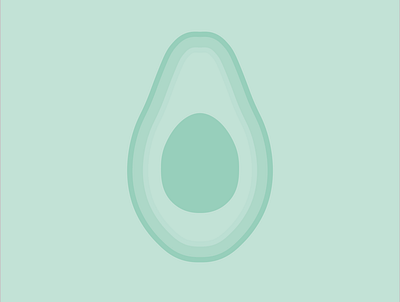 Avocado Mint art avocado clean color colors colour colours design fruit fruits illustration illustrator logo minimal