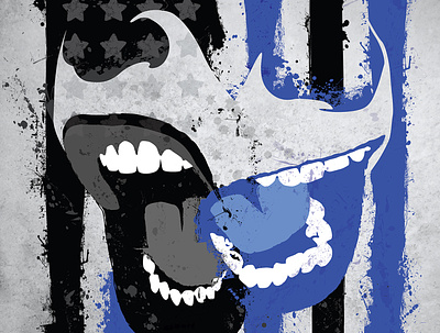 Black & Blue design graphic design illustration